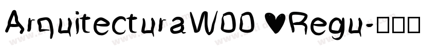 ArquitecturaW00 Regu字体转换
